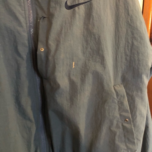 Nike Big Swoosh Logo Vtg 90s Reversible Quilted Coat Jacket Mens sz Large READ - Picture 11 of 15